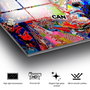 Wallity UV-857 Cuadro Decorativo de Vidrio Templado Multicolor 50 x 50 cm